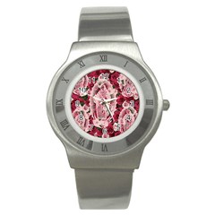 Guadalupe Roses Stainless Steel Watch