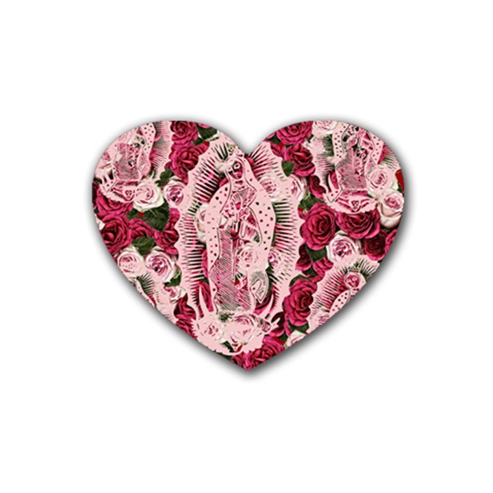 Guadalupe Roses Heart Coaster (4 pack) 