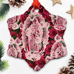 Guadalupe Roses Ornament (Snowflake)