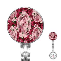 Guadalupe Roses Stainless Steel Nurses Watch