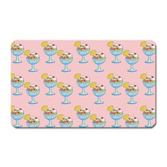 Ice Cream Sundae Pink Magnet (Rectangular)