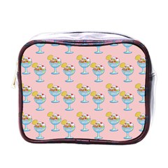 Ice Cream Sundae Pink Mini Toiletries Bag (One Side)