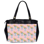 Ice Cream Sundae Pink Oversize Office Handbag (2 Sides) Back