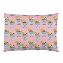 Ice Cream Sundae Pink Pillow Case (Two Sides)