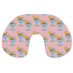 Ice Cream Sundae Pink Travel Neck Pillows