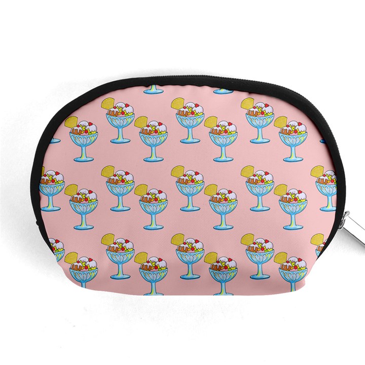 Ice Cream Sundae Pink Accessory Pouch (Medium)