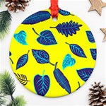 Leaves Leaf Ornament (Round) Front