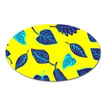 Leaves Leaf Oval Magnet Front