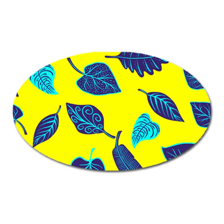 Leaves Leaf Oval Magnet