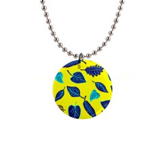 Leaves Leaf 1  Button Necklace by Mariart