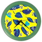 Leaves Leaf Color Wall Clock Front