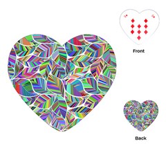 Leaves Leaf Nature Ecological Playing Cards (heart) by Mariart