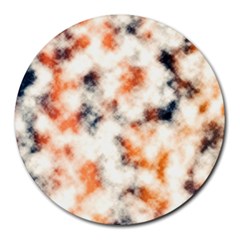 Multicolored Blur Abstract Texture Round Mousepads by dflcprintsclothing