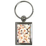 Multicolored Blur Abstract Texture Key Chains (Rectangle)  Front