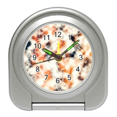 Multicolored Blur Abstract Texture Travel Alarm Clock by dflcprintsclothing