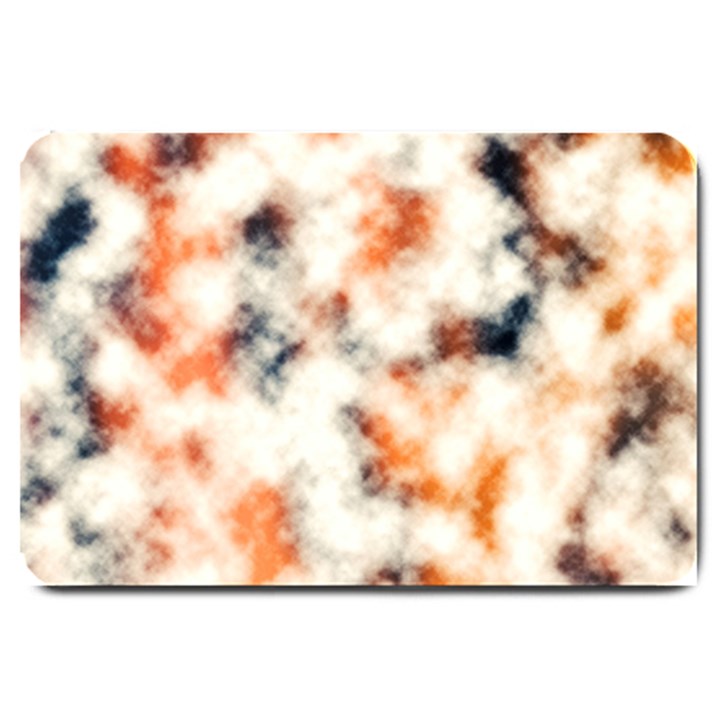 Multicolored Blur Abstract Texture Large Doormat 