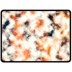 Multicolored Blur Abstract Texture Fleece Blanket (large)  by dflcprintsclothing