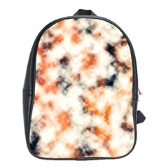 Multicolored Blur Abstract Texture School Bag (XL)