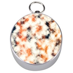 Multicolored Blur Abstract Texture Silver Compasses