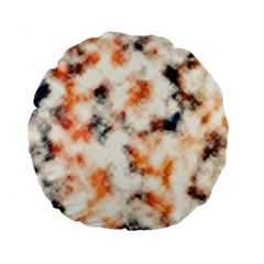 Multicolored Blur Abstract Texture Standard 15  Premium Flano Round Cushions