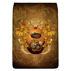 Awesome Steampunk Easter Egg With Flowers, Clocks And Gears Removable Flap Cover (l)