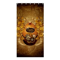 Awesome Steampunk Easter Egg With Flowers, Clocks And Gears Shower Curtain 36  X 72  (stall)  by FantasyWorld7