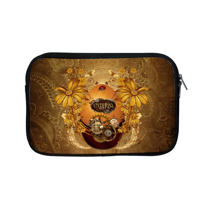 Awesome Steampunk Easter Egg With Flowers, Clocks And Gears Apple iPad Mini Zipper Cases