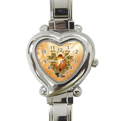 Wonderful Easter Egg With Flowers And Snail Heart Italian Charm Watch by FantasyWorld7