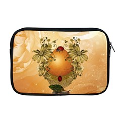 Wonderful Easter Egg With Flowers And Snail Apple Macbook Pro 17  Zipper Case by FantasyWorld7