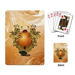 Wonderful Easter Egg With Flowers And Snail Playing Cards Single Design by FantasyWorld7