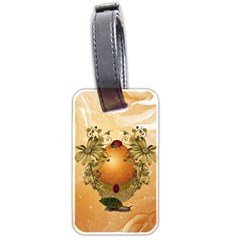 Wonderful Easter Egg With Flowers And Snail Luggage Tags (Two Sides)