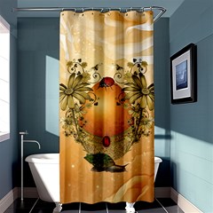 Wonderful Easter Egg With Flowers And Snail Shower Curtain 36  x 72  (Stall) 