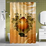 Wonderful Easter Egg With Flowers And Snail Shower Curtain 48  x 72  (Small)  Curtain(48  X 72 ) - 42.18 x64.8  Curtain(48  X 72 )