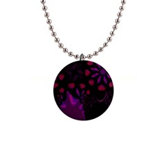 Background Red Purple Black Color 1  Button Necklace by Pakrebo