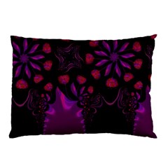 Background Red Purple Black Color Pillow Case by Pakrebo