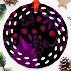 Background Red Purple Black Color Ornament (round Filigree) by Pakrebo