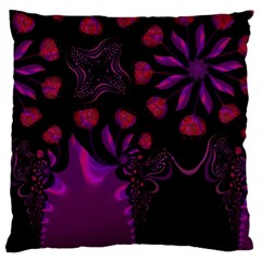 Background Red Purple Black Color Standard Flano Cushion Case (one Side) by Pakrebo