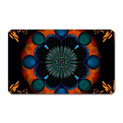 Ornament Fractal Pattern Background Magnet (rectangular)