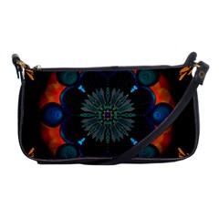 Ornament Fractal Pattern Background Shoulder Clutch Bag by Pakrebo