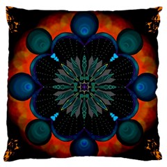 Ornament Fractal Pattern Background Standard Flano Cushion Case (one Side) by Pakrebo