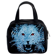 Animals Leopard Fractal Photoshop Classic Handbag (two Sides) by Pakrebo