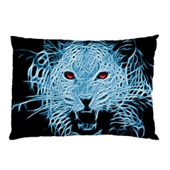 Animals Leopard Fractal Photoshop Pillow Case by Pakrebo