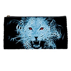 Animals Leopard Fractal Photoshop Pencil Cases by Pakrebo