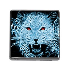 Animals Leopard Fractal Photoshop Memory Card Reader (square 5 Slot) by Pakrebo