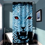 Animals Leopard Fractal Photoshop Shower Curtain 36  x 72  (Stall)  Curtain(36 X72 ) - 33.26 x66.24  Curtain(36 X72 )