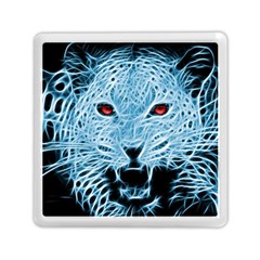 Animals Leopard Fractal Photoshop Memory Card Reader (square) by Pakrebo