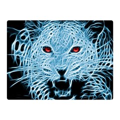 Animals Leopard Fractal Photoshop Double Sided Flano Blanket (mini)  by Pakrebo