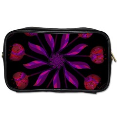 Background Purple Black Red Toiletries Bag (two Sides) by Pakrebo