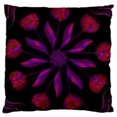 Background Purple Black Red Large Cushion Case (one Side) by Pakrebo