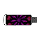 Background Purple Black Red Portable USB Flash (One Side) Front